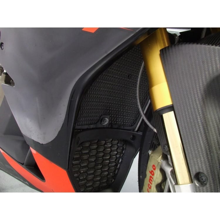 R&G Aprilia RSV4/RSV4R Black Radiator Guard