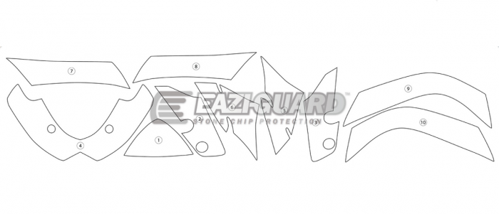 Eazi-Guard Suzuki GSX-R 1000 2009 - 2016 Gloss Paint Protection Film