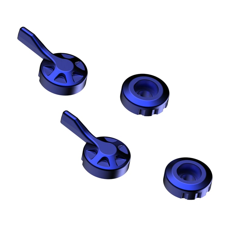 Evotech Performance Blue Brake & Clutch Lever Adjusters