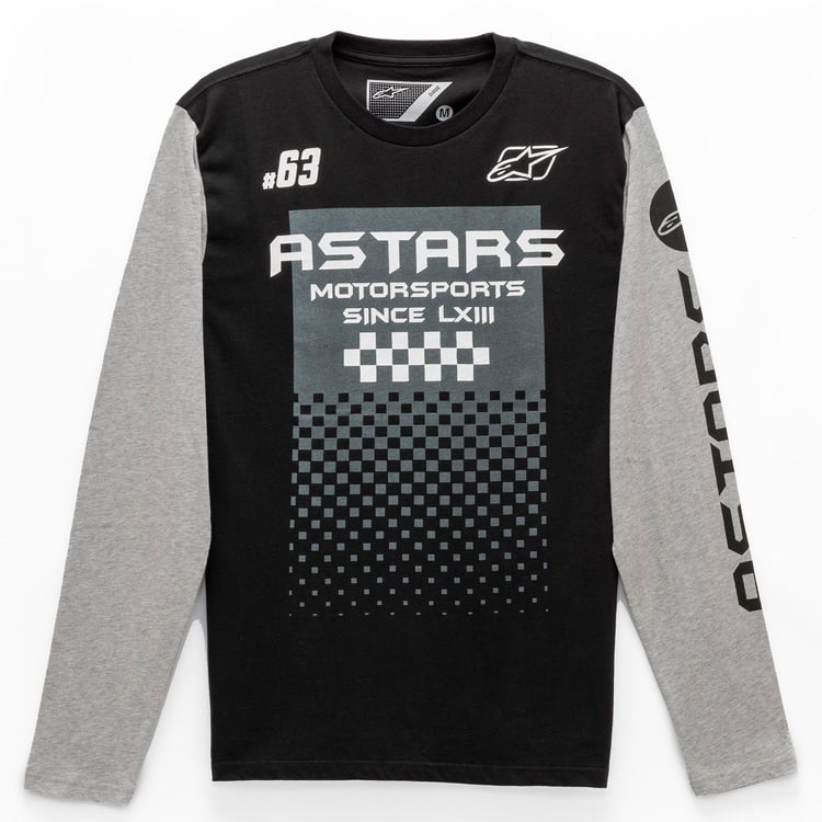 Alpinestars Tachen Black/Heather Grey Long Sleeve T-Shirt