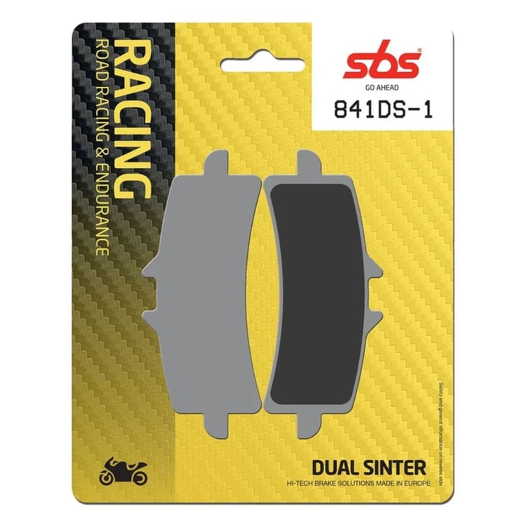 SBS Dual Sinter Racing Front Brake Pads - 841DS