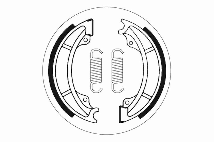 SBS Front / Rear Brake Shoes - 2122