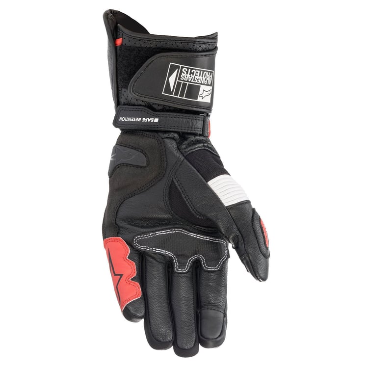 Alpinestars SP2 V3 Black/White/Fluro Red Gloves