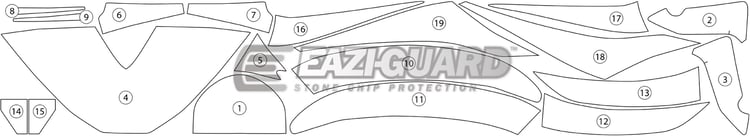 Eazi-Guard Honda CBR1000RR 2012 - 2016 Gloss Paint Protection Film