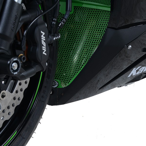 R&G Kawasaki ZX-6R Green Downpipe Grille