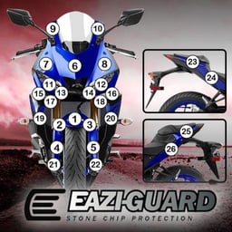 Eazi-Guard Yamaha YZF-R3 2019 Gloss Paint Protection Film