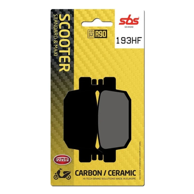 SBS Ceramic Scooter Front / Rear Brake Pads - 193HF