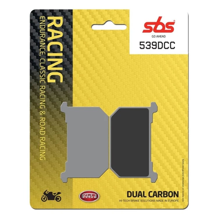 SBS Dual Carbon Classic Road Race Brake Pads - 539DCC