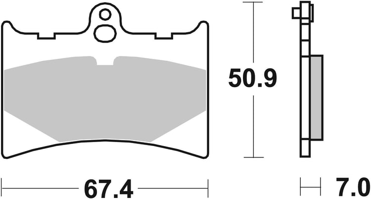SBS Ceramic Front / Rear Brake Pads - 601HF
