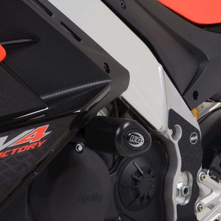 R&G Aprilia RSV4 1100 (Factory) 21-onwards Black Aero Style Crash Protectors