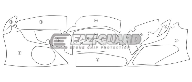 Eazi-Guard BMW S1000RR HP4 2009 - 2014 Gloss Paint Protection Film