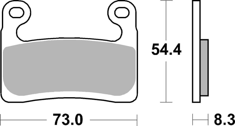 SBS Dual Sinter Racing Front Brake Pads - 960DS