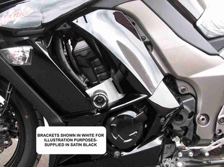 Oggy Knobbs Kawasaki Z1000SX Ninja 1000 11-16 Black Frame Slider Kit