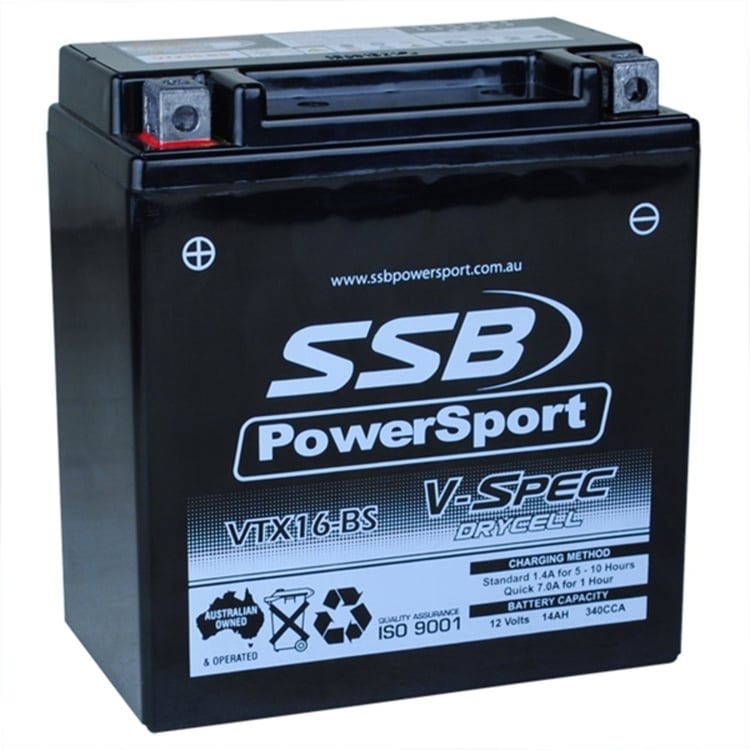 SSB V-SPEC YTX16-BS Battery