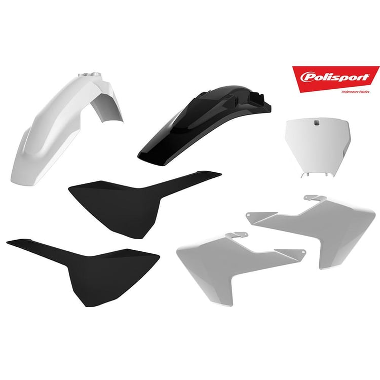 Polisport Husqvarna TC-FC 18 White/Black MX Plastic Kit