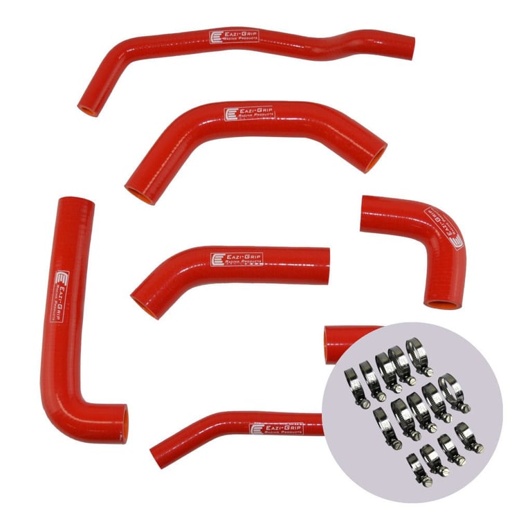 Eazi-Grip Kawasaki ZX-10R Red Silicone Hose and Clip Kit