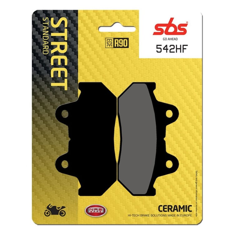 SBS Ceramic Front / Rear Brake Pads - 542HF