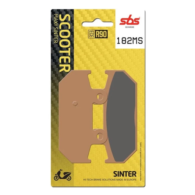 SBS Sintered Maxi Scooter Front Brake Pads - 182MS