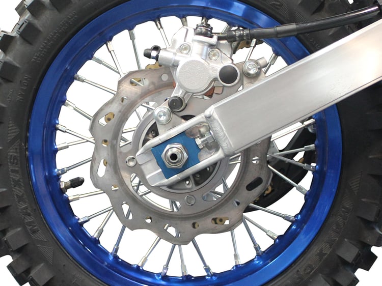 Yamaha YZ68 / YZ85 Billet Blue Axle Blocks