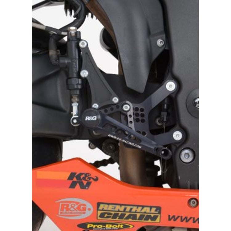 R&G Kawasaki ZX6R Adjustable Rearsets (RACE)