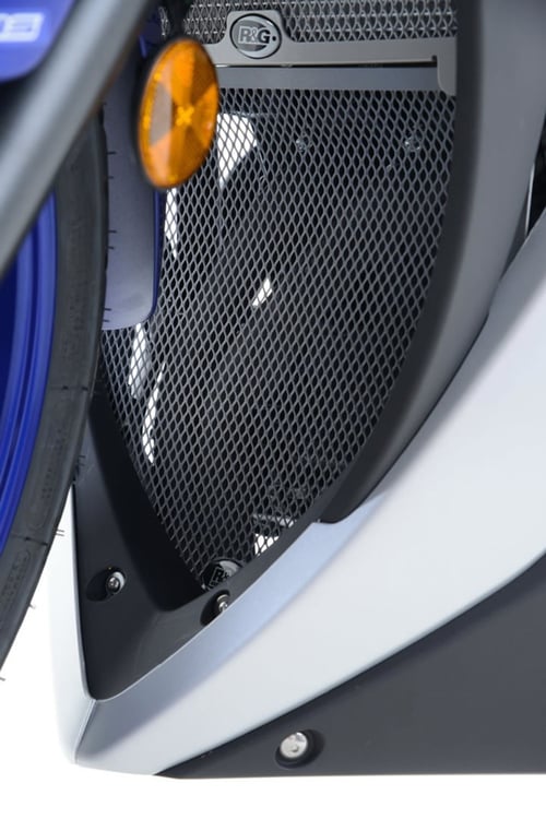 R&G Yamaha YZF-R25/R3 Red Downpipe Grille