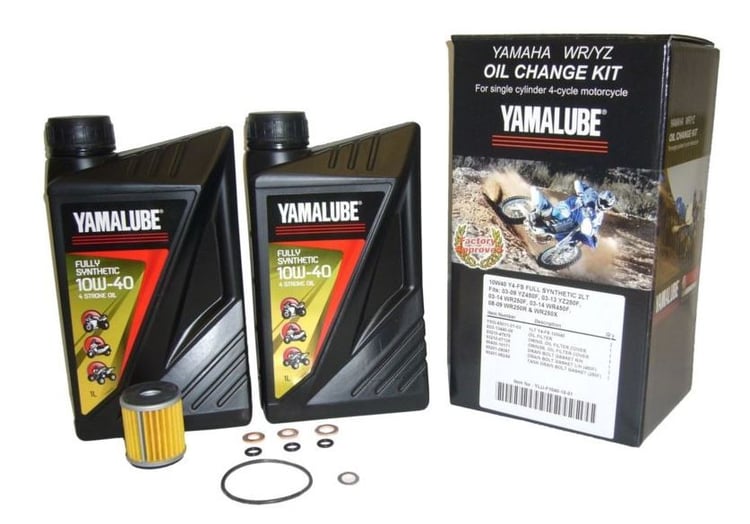 Yamalube YZ/WR Y4-FS 10W40 Oil Change Kit