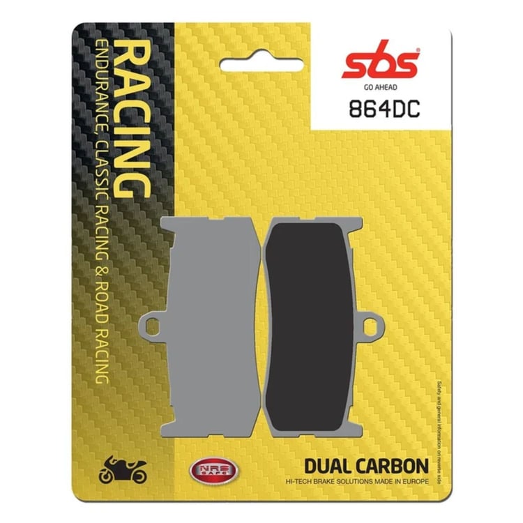 SBS Dual Carbon Racing Front Brake Pads - 864DC