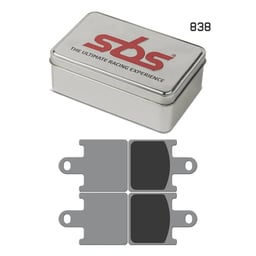 SBS Dual Sinter Racing Front Brake Pads - 838DS