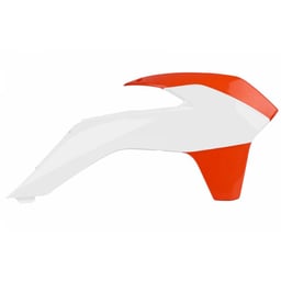Polisport KTM SX/SX-F Orange/White Radiator Scoops OEM