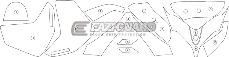 Eazi-Guard Ducati Multistrada 950 Matte Paint Protection Film