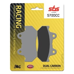 SBS Dual Carbon Classic Road Race Brake Pads - 572DCC