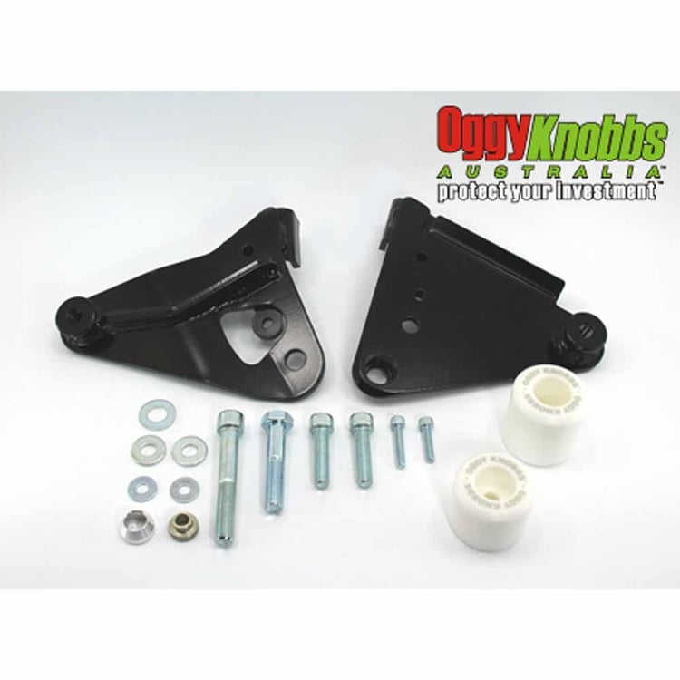 Oggy Knobbs Yamaha R1 09-14 White Frame Slider Kit