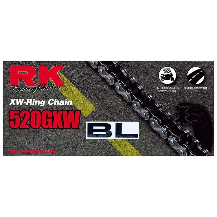 RK 520GXW 120 Link Black/Gold Chain