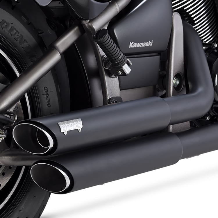 Vance & Hines Twin Slash Staggered Kawasaki VN900 Classic/LT/Custom 06-15 Black Full Exhaust System