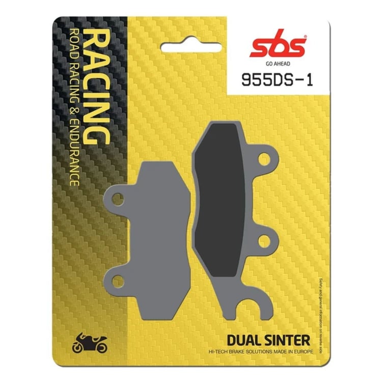 SBS Dual Sinter Racing Front Brake Pads - 955DS