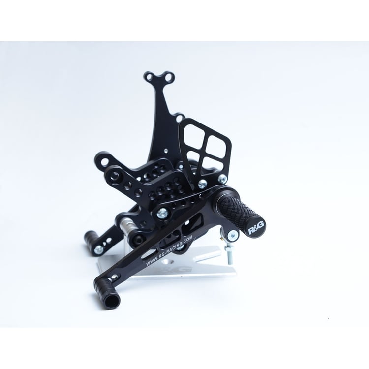 R&G Suzuki GSX-R600/750 Black Adjustable Rearsets