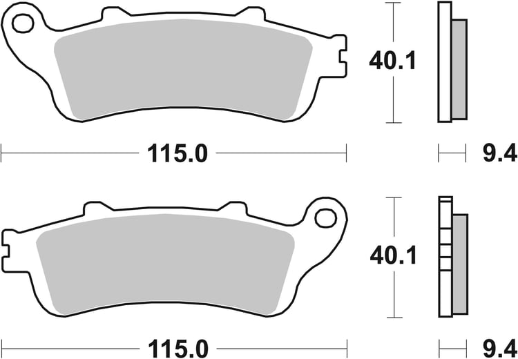 SBS Ceramic Front / Rear Brake Pads - 722HF