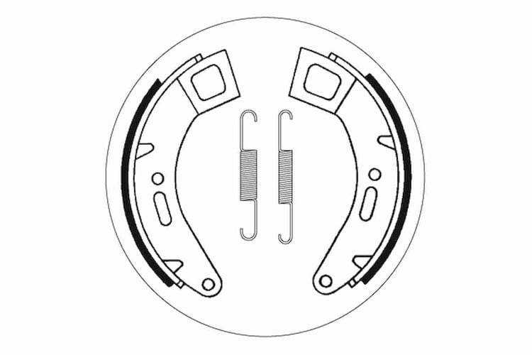 SBS Front / Rear Brake Shoes - 2184