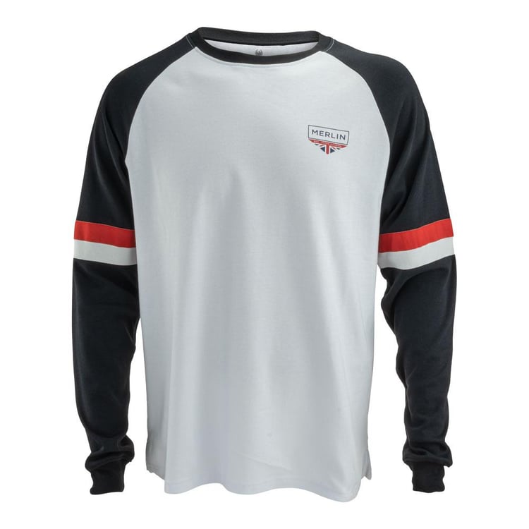 Merlin Durham Long Sleeved White/Black T-Shirt