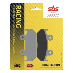 SBS Dual Carbon Classic Road Race Brake Pads - 593DCC