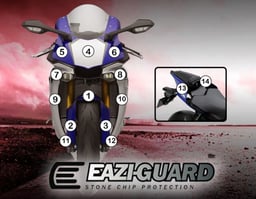 Eazi-Guard Yamaha YZF-R1M 2015 - 2019 Matte Paint Protection Film