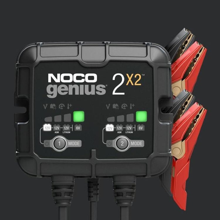 Noco Genius 2X2 6/12V 2A X 2 Bank Charger