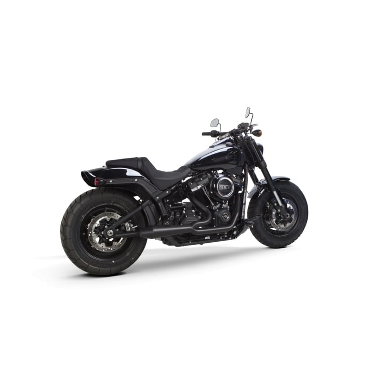 Two Bros Harley Davidson Softail Megaphone Gen II 2-1 Ceramic Black Full Exhaust System