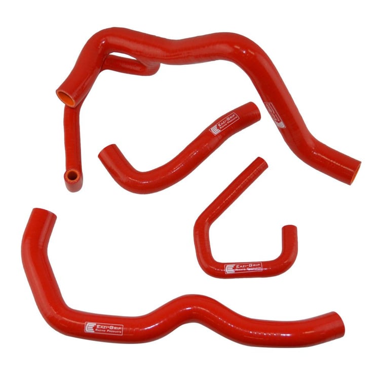 Eazi-Grip Kawasaki ZX-6R Red Race Silicone Hose and Clip Kit