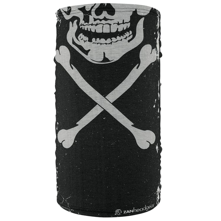 Zan Headgear Skull X-Bones Fleece Neck Tube