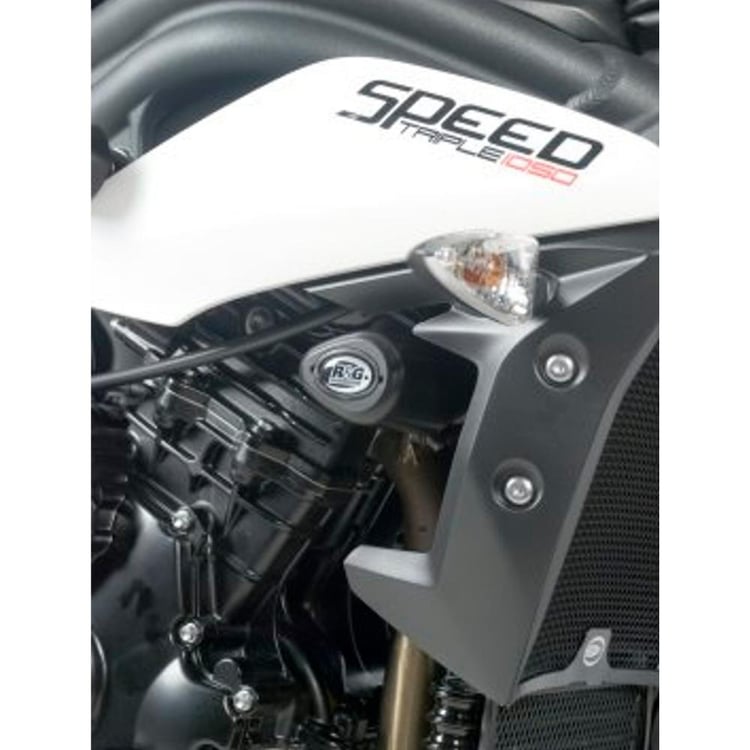 R&G Triumph Speed Triple 11- onwards/Speed Triple RS 18-20 Black Aero Style Crash Protectors