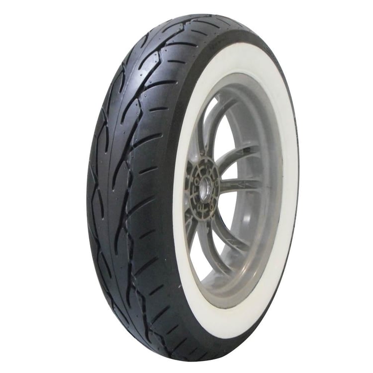 Vee Rubber VRM302 White Wall R 180/60b16 74h Tubeless Tyre