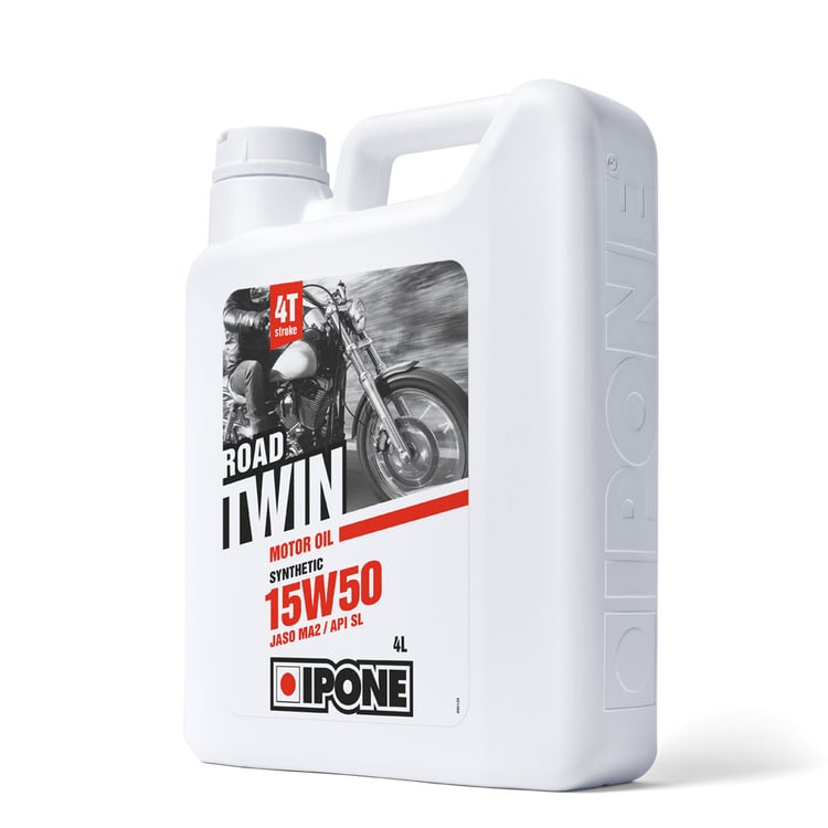 IPONE 4-Takt Motorradöl 15W50 Road Twin - Halbsynthetisch, Optimaler Motorschutz Für V-Motoren - 1 Liter
