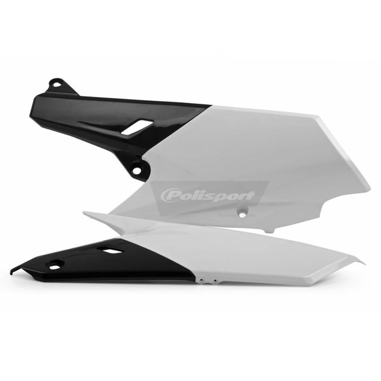 Polisport Yamaha YZ250F/450F 14-17 White/Black Side Covers