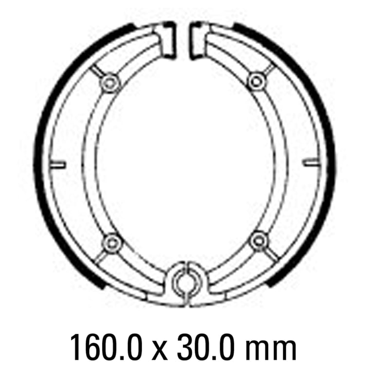 Ferodo FSB876 Brake Shoe Set